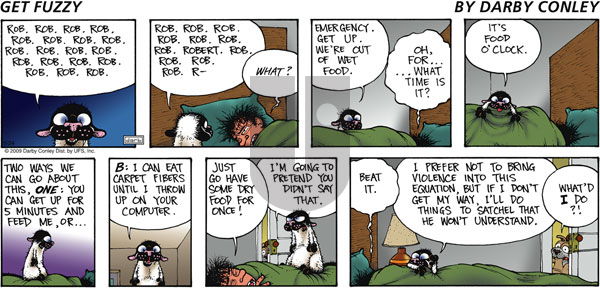 Get Fuzzy on Sunday May 24, 2009 Comic Strip