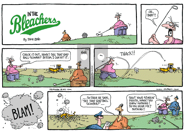 In the Bleachers - Sunday February 16, 1997 Comic Strip