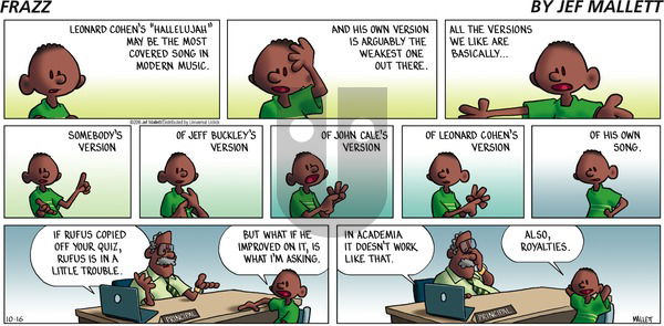 Frazz on Sunday October 16, 2016 Comic Strip