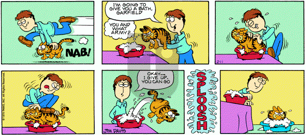 Garfield on Sunday February 11, 1979 Comic Strip