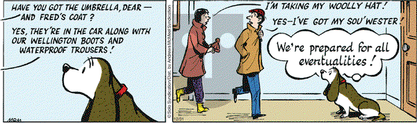 Fred Basset - Tuesday December 31, 2019 Comic Strip