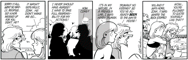 Doonesbury on Wednesday June 23, 1993 Comic Strip