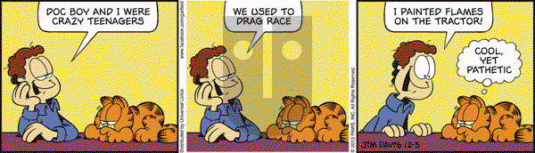 Garfield on Tuesday December 3, 2013 Comic Strip