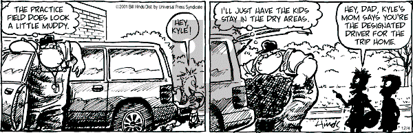Cleats on Tuesday December 4, 2001 Comic Strip