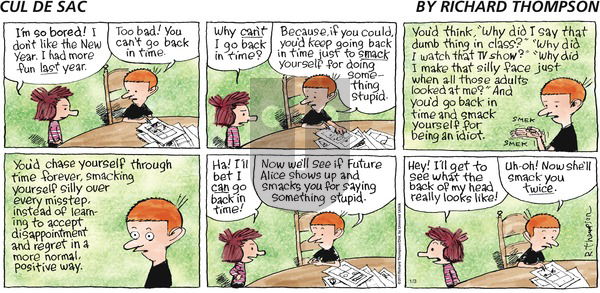 Cul de Sac on Sunday January 3, 2016 Comic Strip