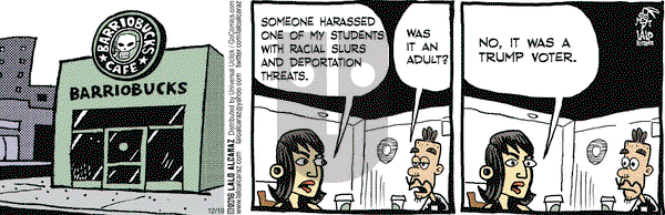 La Cucaracha on Monday December 19, 2016 Comic Strip