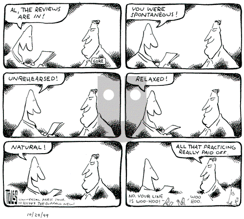Tom Toles on Thursday November 18, 1999 Comic Strip