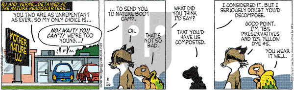 Over the Hedge on Thursday August 30, 2012 Comic Strip