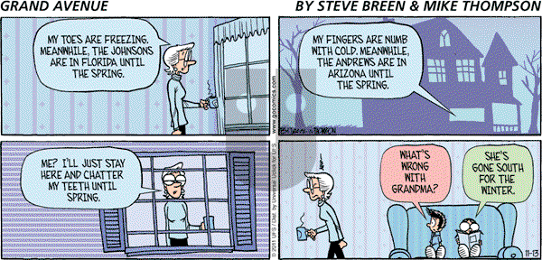 Grand Avenue on Sunday November 13, 2011 Comic Strip