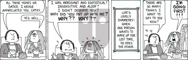 Cathy Classics on Tuesday April 29, 2025 Comic Strip
