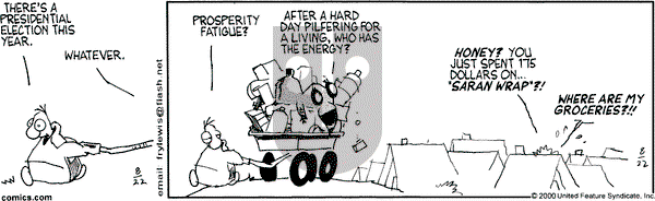 Over the Hedge on Tuesday August 22, 2000 Comic Strip