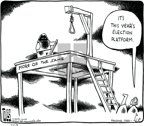 Tom Toles on Saturday November 1, 2014 Comic Strip