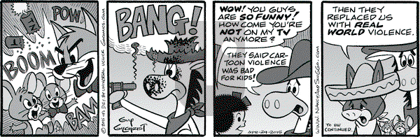 Nancy on Friday April 24, 2015 Comic Strip