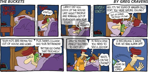 The Buckets on Sunday September 14, 2014 Comic Strip