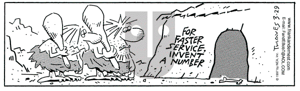 Frank and Ernest on Saturday March 29, 1997 Comic Strip