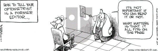 Non Sequitur on Monday April 7, 2003 Comic Strip