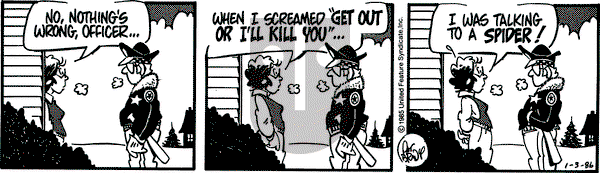 Rose is Rose on Friday January 3, 1986 Comic Strip