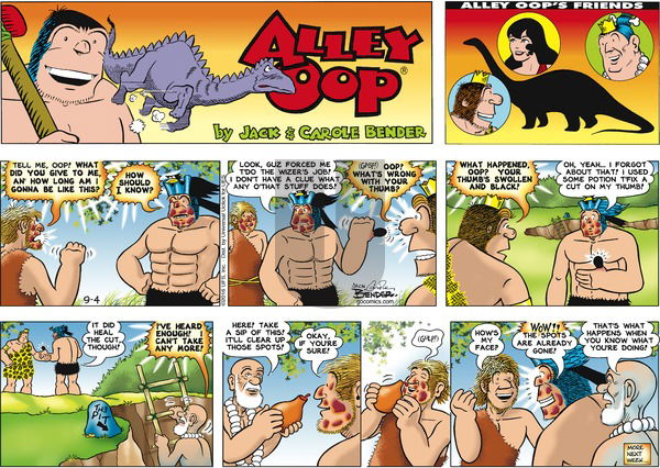 Alley Oop on Sunday September 4, 2016 Comic Strip