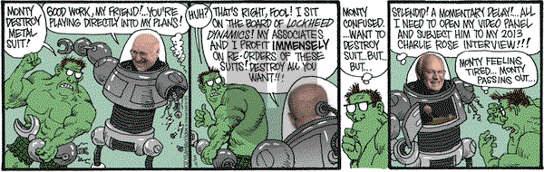 Monty on Wednesday March 4, 2015 Comic Strip