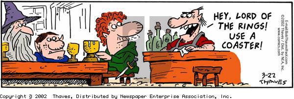 Frank and Ernest - Friday March 22, 2002 Comic Strip