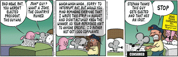 Pearls Before Swine on Wednesday November 7, 2012 Comic Strip