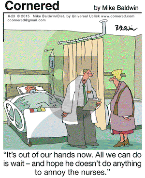 Cornered on Tuesday June 23, 2015 Comic Strip
