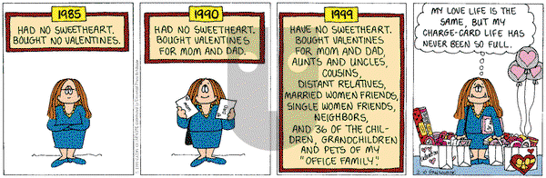 Cathy Classics on Wednesday February 10, 1999 Comic Strip