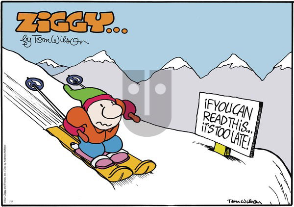Ziggy on Sunday January 17, 2021 Comic Strip