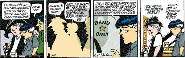 Doonesbury on Thursday November 18, 1999 Comic Strip