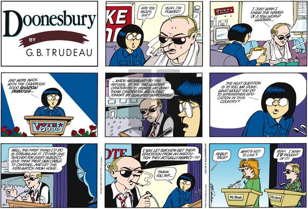 Doonesbury on Sunday October 1, 2000 Comic Strip