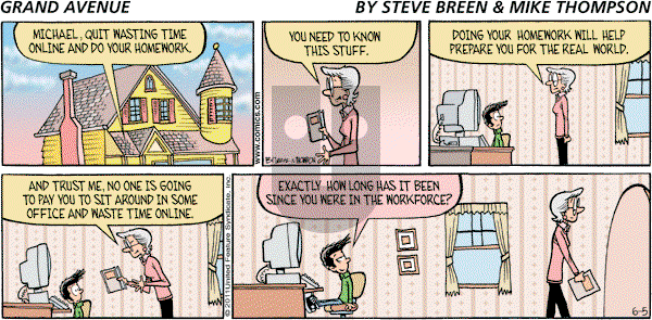 Grand Avenue on Sunday June 5, 2011 Comic Strip