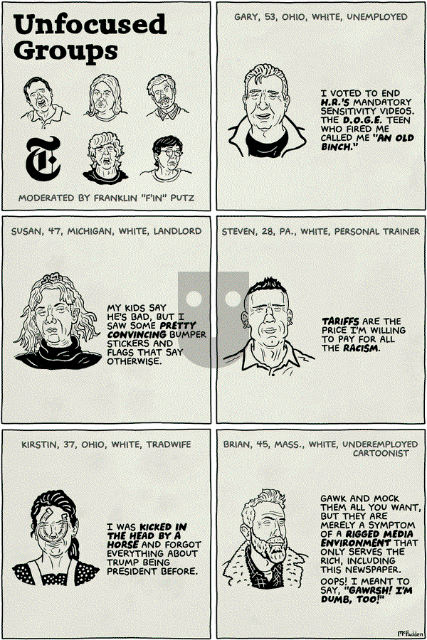 Brian McFadden on Monday May 5, 2025 Comic Strip