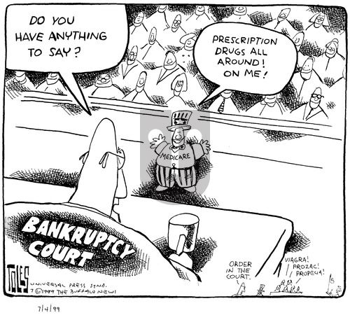 Tom Toles on Sunday July 4, 1999 Comic Strip