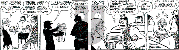 Alley Oop on Saturday March 20, 1999 Comic Strip