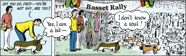 Fred Basset on Thursday March 23, 2017 Comic Strip