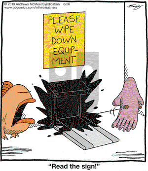 In the Bleachers on Wednesday June 26, 2019 Comic Strip