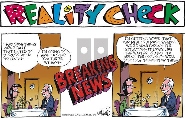 Reality Check on Sunday March 31, 2019 Comic Strip