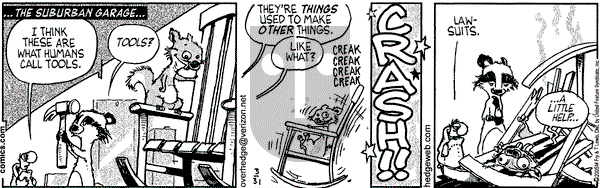 Over the Hedge on Thursday March 31, 2005 Comic Strip