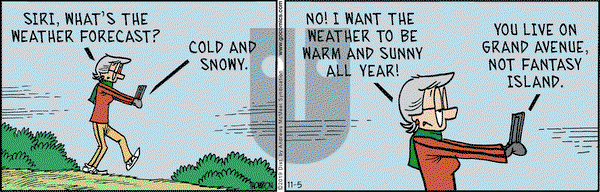 Grand Avenue on Tuesday November 5, 2019 Comic Strip