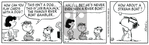 Peanuts on Thursday February 4, 1999 Comic Strip