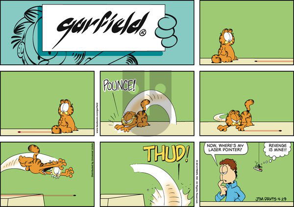 Garfield on Sunday April 29, 2012 Comic Strip