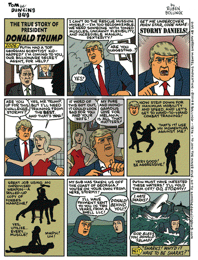 Tom the Dancing Bug on Monday January 22, 2018 Comic Strip