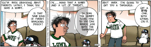 Get Fuzzy on Monday November 28, 2011 Comic Strip