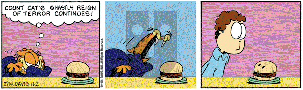 Garfield on Thursday November 2, 1995 Comic Strip