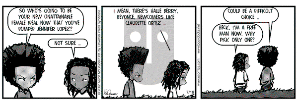 The Boondocks on Thursday July 18, 2002 Comic Strip