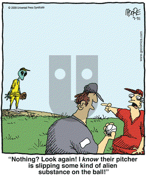In the Bleachers on Friday July 31, 2009 Comic Strip