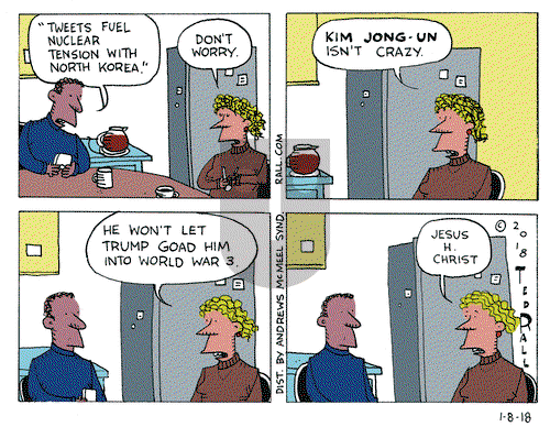 Ted Rall on Monday January 8, 2018 Comic Strip