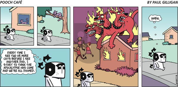 Pooch Cafe on Sunday July 8, 2018 Comic Strip