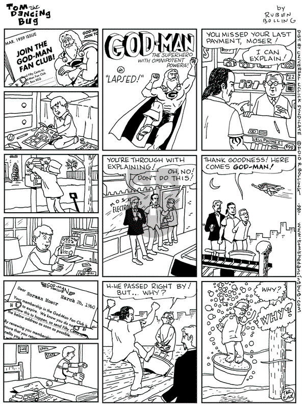 Tom the Dancing Bug - Sunday February 21, 2010 Comic Strip