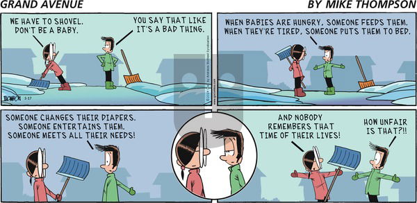Grand Avenue on Sunday March 17, 2024 Comic Strip